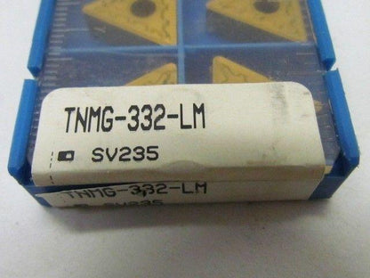 Valenite Spectrosystem TNMG-332-LM SV235 I.S.O.# TNMG 160408 Carbide Insert 10pc