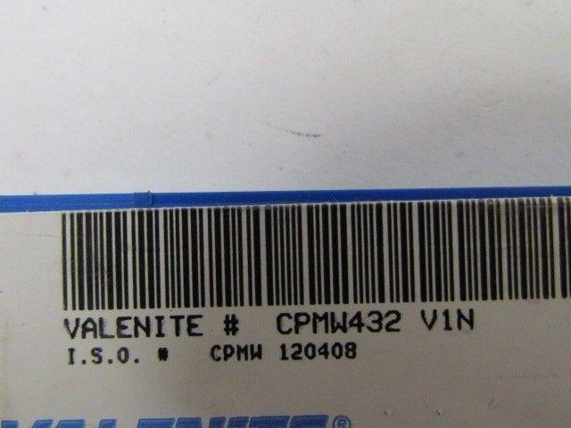 Valenite CPMW432 V1N Carbide Insert Box of 10 pc NIB