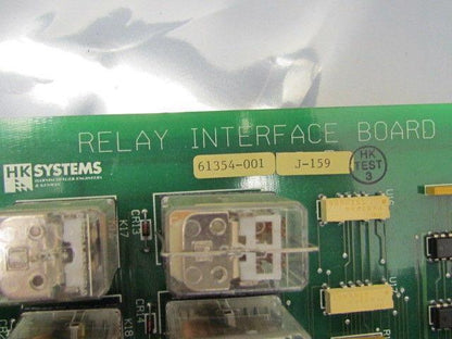 HK Systems Relay Interface Board 61354-001 Fab D0061353 Assy D0061354 Board