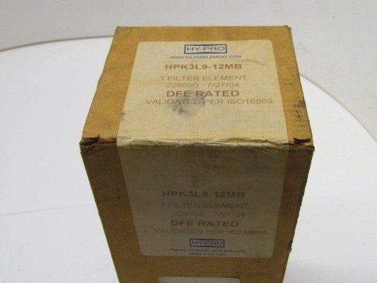 Hy-Pro HPK3L9-12MB Filter Element NIB