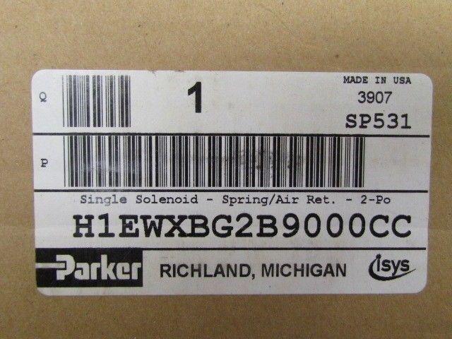 Parker H1EWXBG2B9000CC 24vdc Solenoid Valve NIB