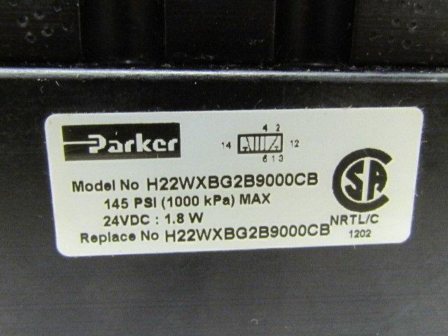 Parker H22WXBG2B9000CB 24vdc Pneumatic Solenoid Valve