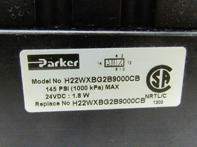 Parker H22WXBG2B9000CB 24vdc Pneumatic Solenoid Valve