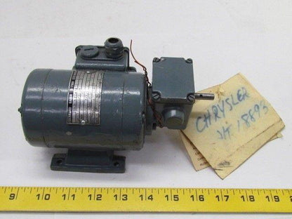 Eberhard Bauer D-7300 Esslinger K7747813 DU 34 Z1/98-MF 1.4Rpm Motor 220/380V