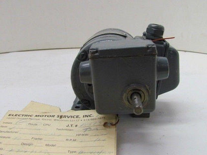 Eberhard Bauer D-7300 Esslinger K7747813 DU 34 Z1/98-MF 1.4Rpm Motor 220/380V