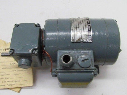 Eberhard Bauer D-7300 Esslinger K7747813 DU 34 Z1/98-MF 1.4Rpm Motor 220/380V