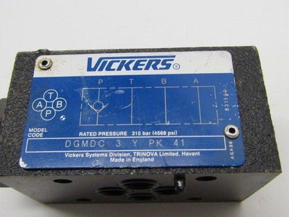 Vickers DGMDC 3 Y PK 41 Hydraulic Check Valve NEW
