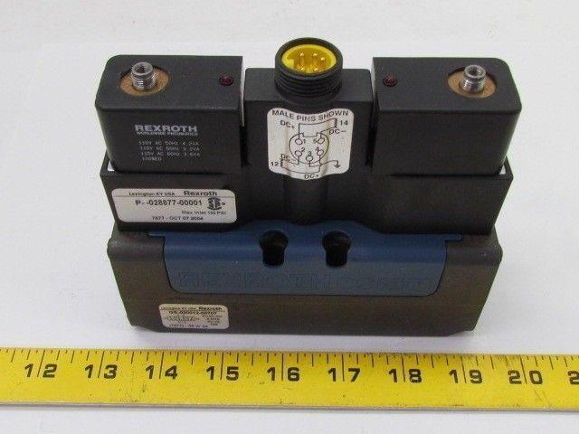 Rexroth Ceram GS-020012-00707 110VAC Pneumatic Solenoid Valve