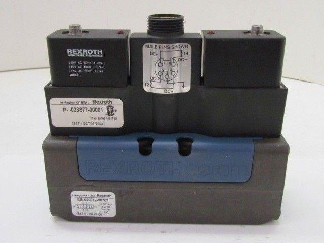 Rexroth Ceram GS-020012-00707 110VAC Pneumatic Solenoid Valve