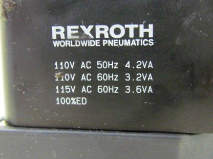 Rexroth Ceram GS-20052-0707 110VAC Pneumatic Solenoid Valve