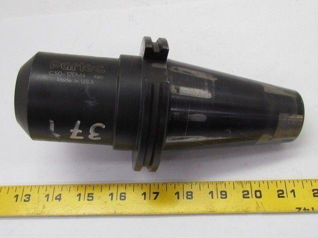 Parlec C50-12EM4 CAT 50  1 -1/4" Weldon Syle End Mill Holder 2 1/2" Head O.D.