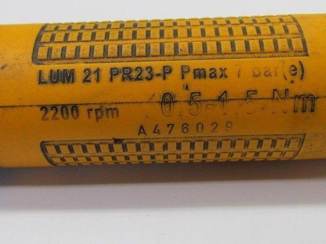 Atlas Copco LUM 21 PR23-P Pneumatic Air Non-Static ESD Approved Screwdriver