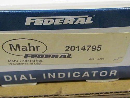 Mahr Federal Dial Indicator Single Rev 2014795 mm NIB
