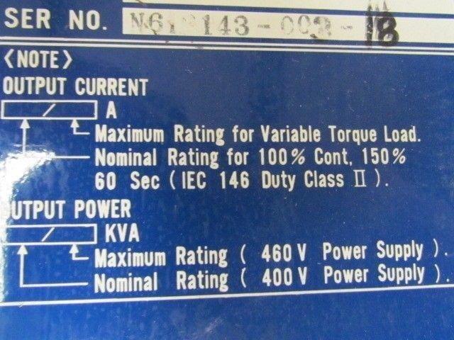 Yaskawa Saftronics CIMR-H5.5B.D05 7.5HP HII 460V Series Drive