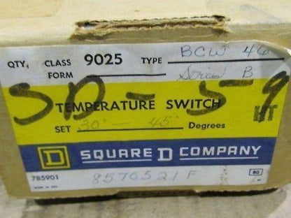 Square D Class 9025 Type BCW46 Temperature Switch Ser B
