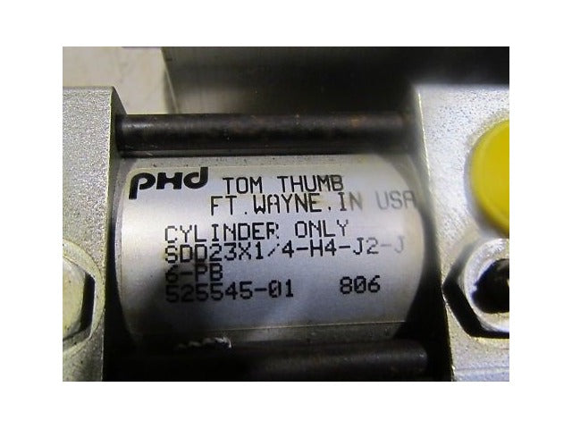 PHD Slide Cylinder SDD23X1/4-J2-J6-PB 525545-01 806 NEW