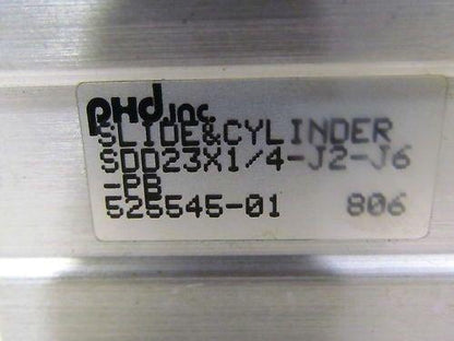 PHD Slide Cylinder SDD23X1/4-J2-J6-PB 525545-01 806 NEW