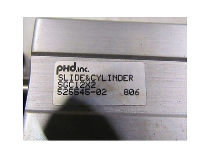 PHD Slide and Cylinder SCG 12x2 525545-02 2" Stroke NEW