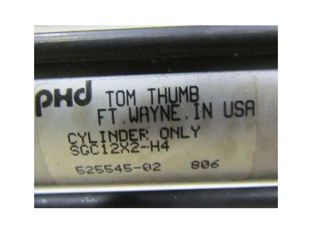 PHD Slide and Cylinder SCG 12x2 525545-02 2" Stroke NEW