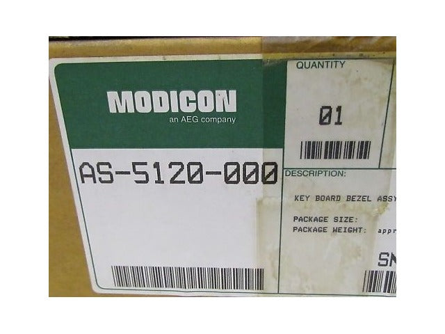 AEG Modicon AS-5120-000 Key Board Bezel Assy NEW