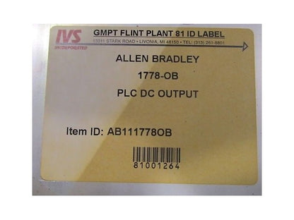 Allen Bradley 1778-OB PLC DC Output
