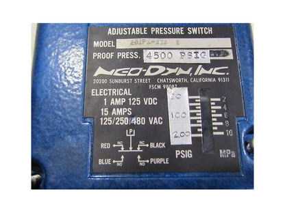 ITT NEO-DYN 201P1-2Z3 E Pressure Switch