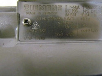 Siemens 1 LA5090-2AA23 440/60 .75 KW 3460 rpm NEW