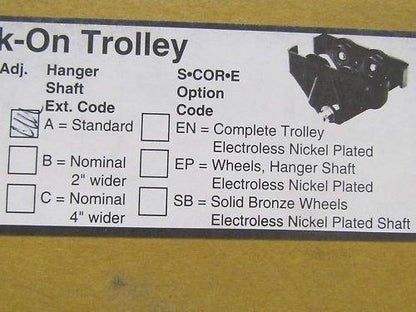 Ingersoll Rand PT005 1/2 ton Beam Trolley 2.6-4.6" Flange