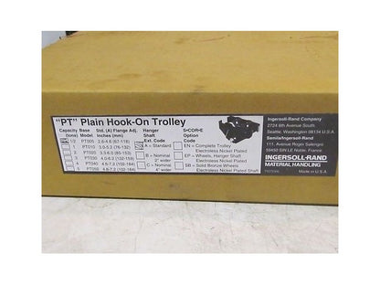 Ingersoll Rand PT005 1/2 ton Beam Trolley 2.6-4.6" Flange
