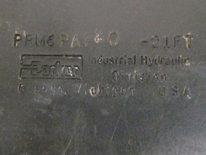 Parker Hydraulic PRM6PAF20-21FT Valve NEW