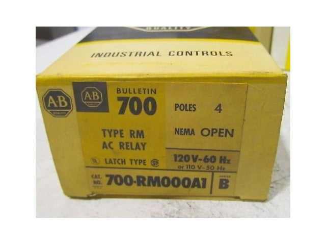 Allen Bradley 700-RM000A1 Ser B Type RM AC Relay NEW