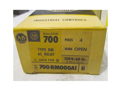 Allen Bradley 700-RM000A1 Ser B Type RM AC Relay NEW
