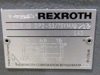 Rexroth Pressure Reducing Valve ZDR 10 DP2-53/75YMV/12
