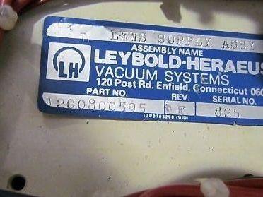 Leybold Heraeus 12G0800595 Lens Power Supply Module
