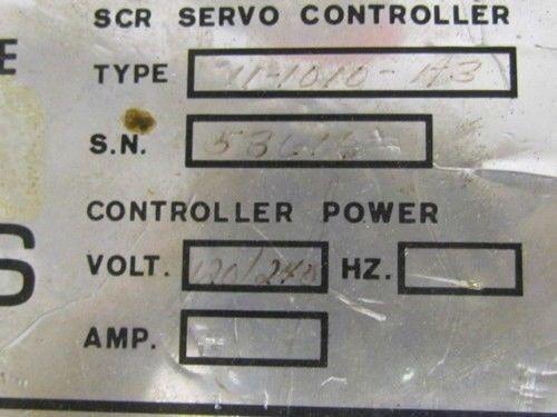 Getty SCR Servo Controller 11-1010-143 Base Unit