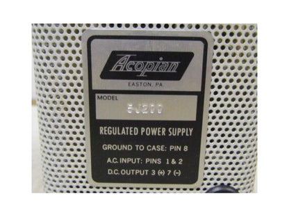 Acopian 5J200 Regulated Power Supply w/Base
