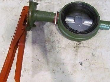 Universal 4" Wafer Style Lever Lock Butterfly Valve NEW