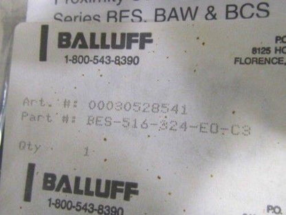 Balluff Bes-516-324-E0-C3 Proximity Sensor NIB