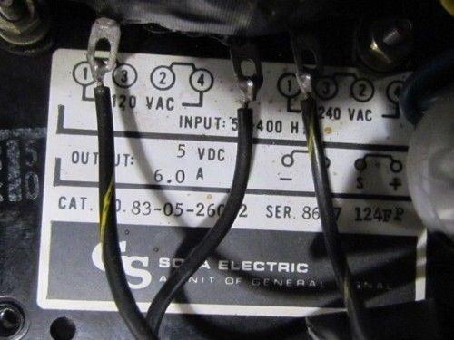 Sola Electric 83-05-260-2 5VDG Power Supply