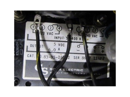 Sola Electric 83-05-260-2 5VDG Power Supply