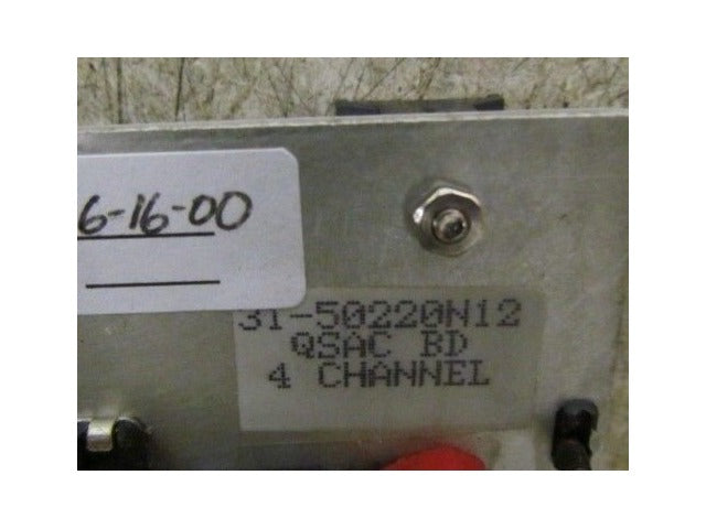 PMC 400 31-50220N12 QSAC Board 4 Channel Servo Control