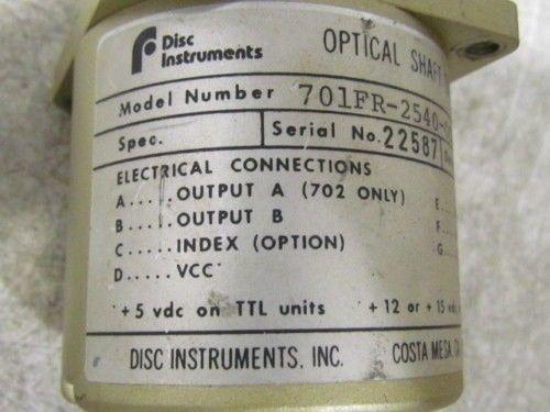 Disc Instruments 701FR-2540-OCN-TTL Optical Encoder