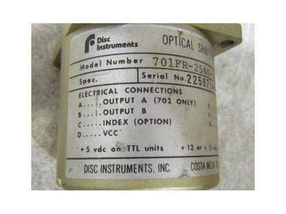 Disc Instruments 701FR-2540-OCN-TTL Optical Encoder