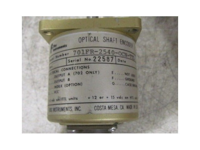 Disc Instruments 701FR-2540-OCN-TTL Optical Encoder