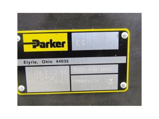 Parker PRM6PA17K-33 Pressure Reducing Valve NEW in Box