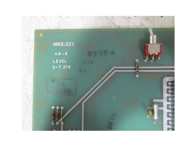 Sciaky AW-B Level  D-T 378 PC PCB Circuit Board