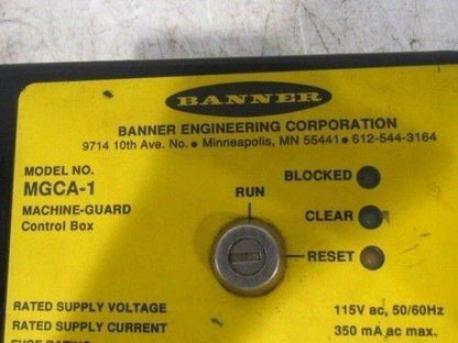 Banner MGCA-1 Machine-Guard Control Box  Light Curtain
