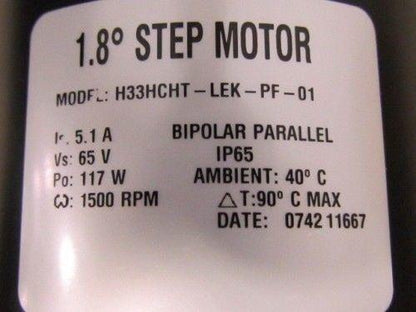 Pacific Scientific H33HCHT-Lek-PF-01 1.8 Deg Step Motor