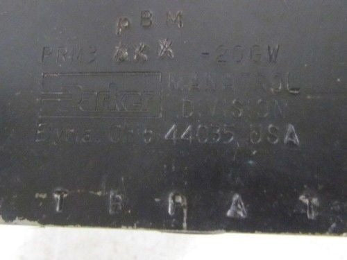 Parker Maratrol PRM3 PBM-20GW Hydraulic Valve