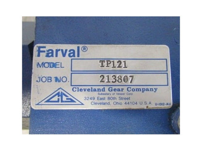 Farval TP12-1 Cleveland Gear Lubricator Valve Pump 121
